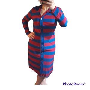 - Vintage long sleeve rugby shirt dress